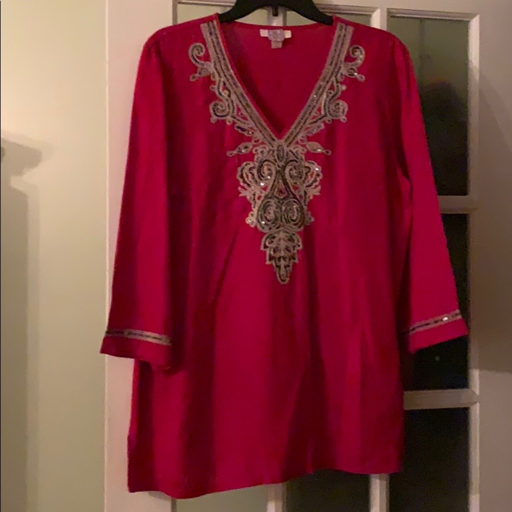 Red tunic